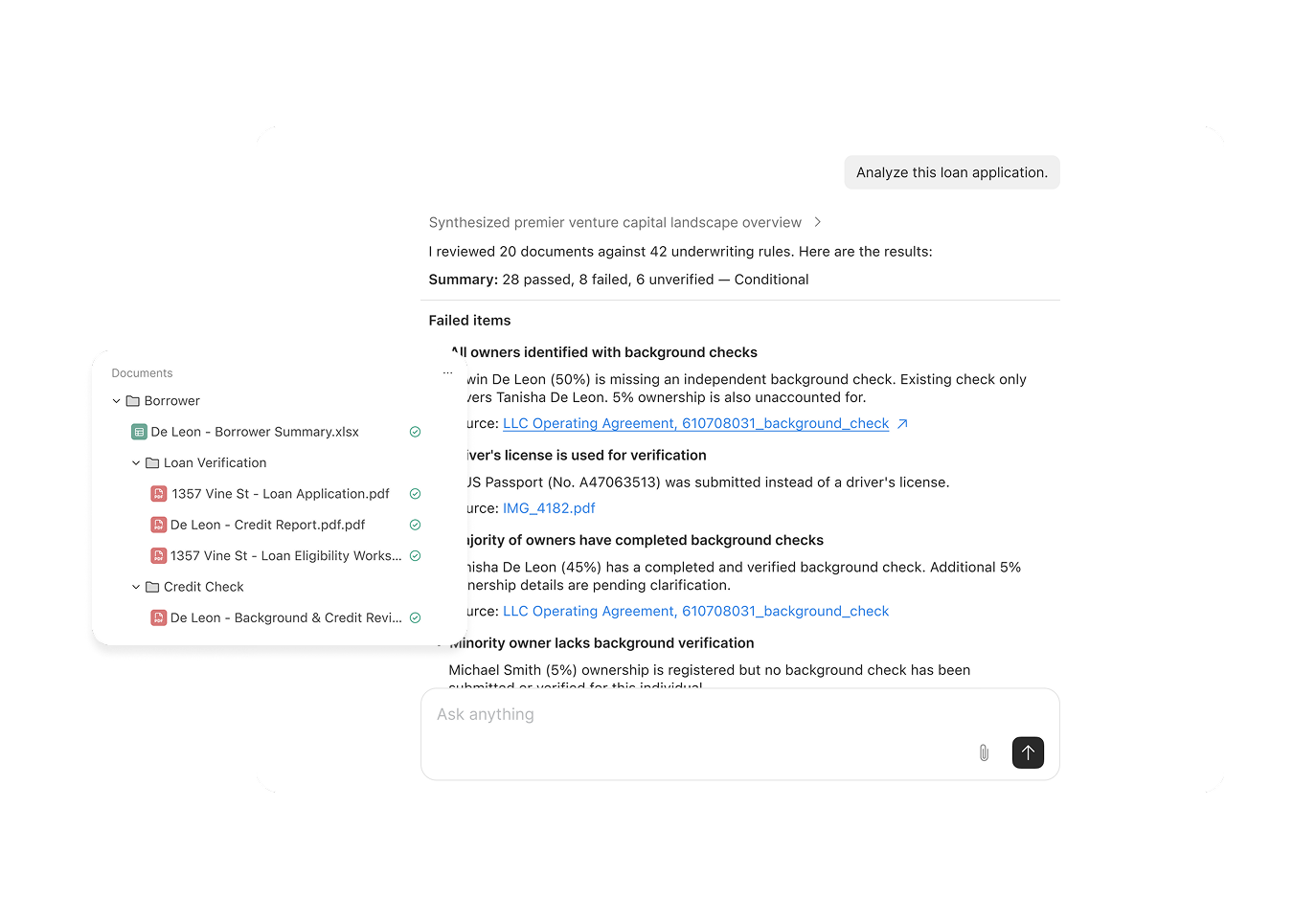 Proclara underwriting product interface